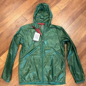 Topo Designs Ultralight Green Rain Jacket